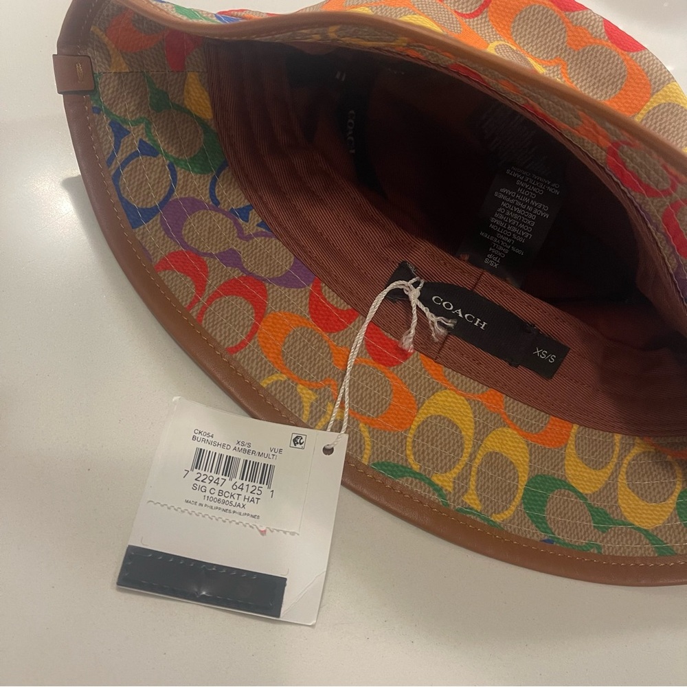 Coach’ Multi Colour Signature Bucket Hat - Picture 10 of 10